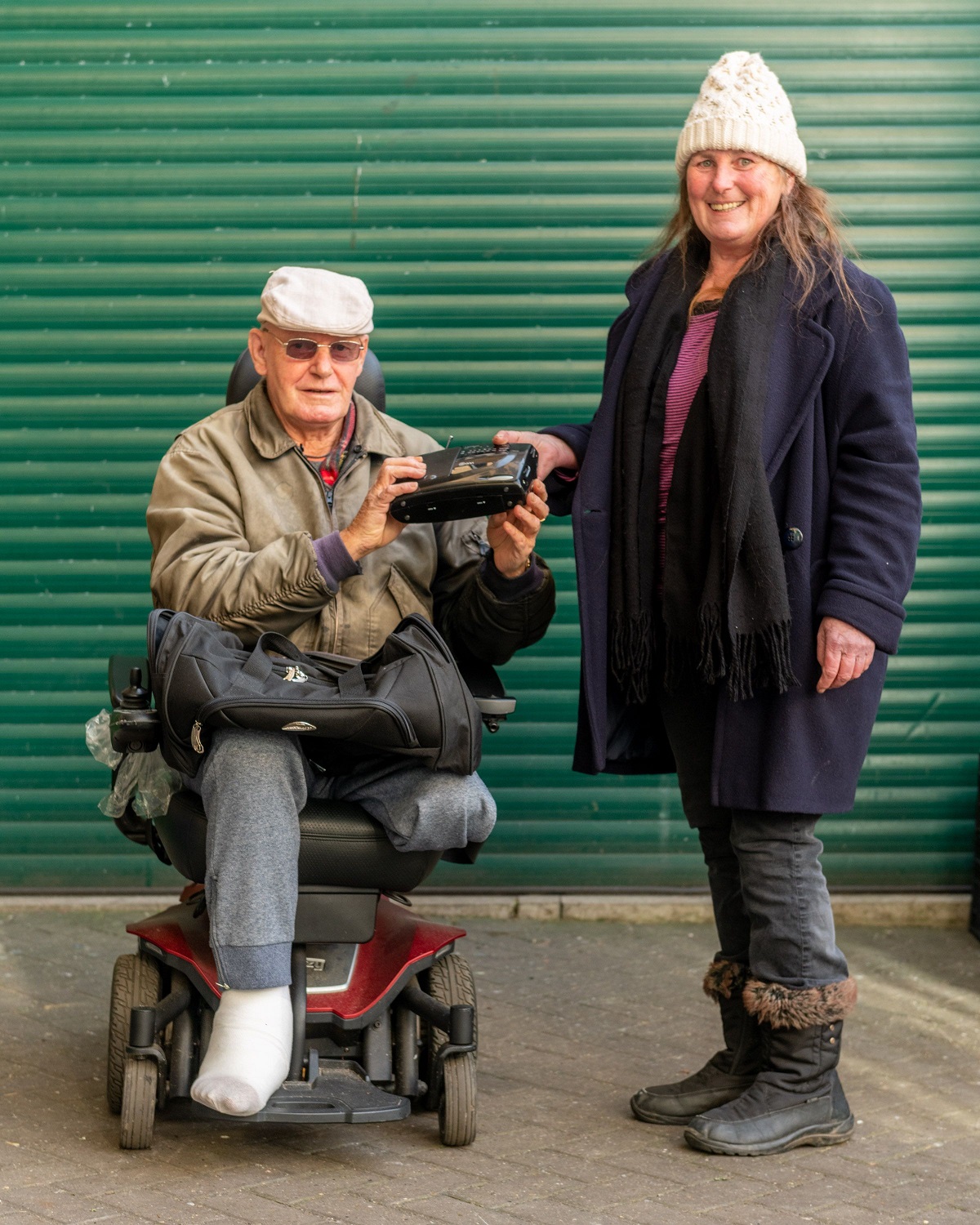 Picture of a real freegler, looking happy. Photo by Alex Bamford.